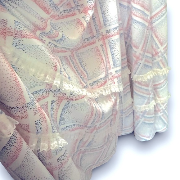 Vintage 60s/70s pastel abstract maxi girls dress - Picture 5 of 7